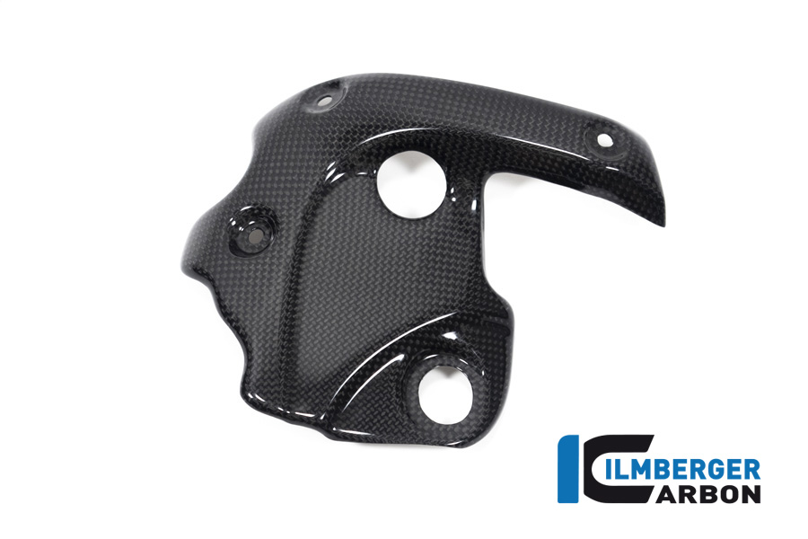 Ilmberger Carbon Protector Térmico de Escape en el Colector con ABE, brillante, para Ducati Diavel 1260 a partir del año de modelo 2019-