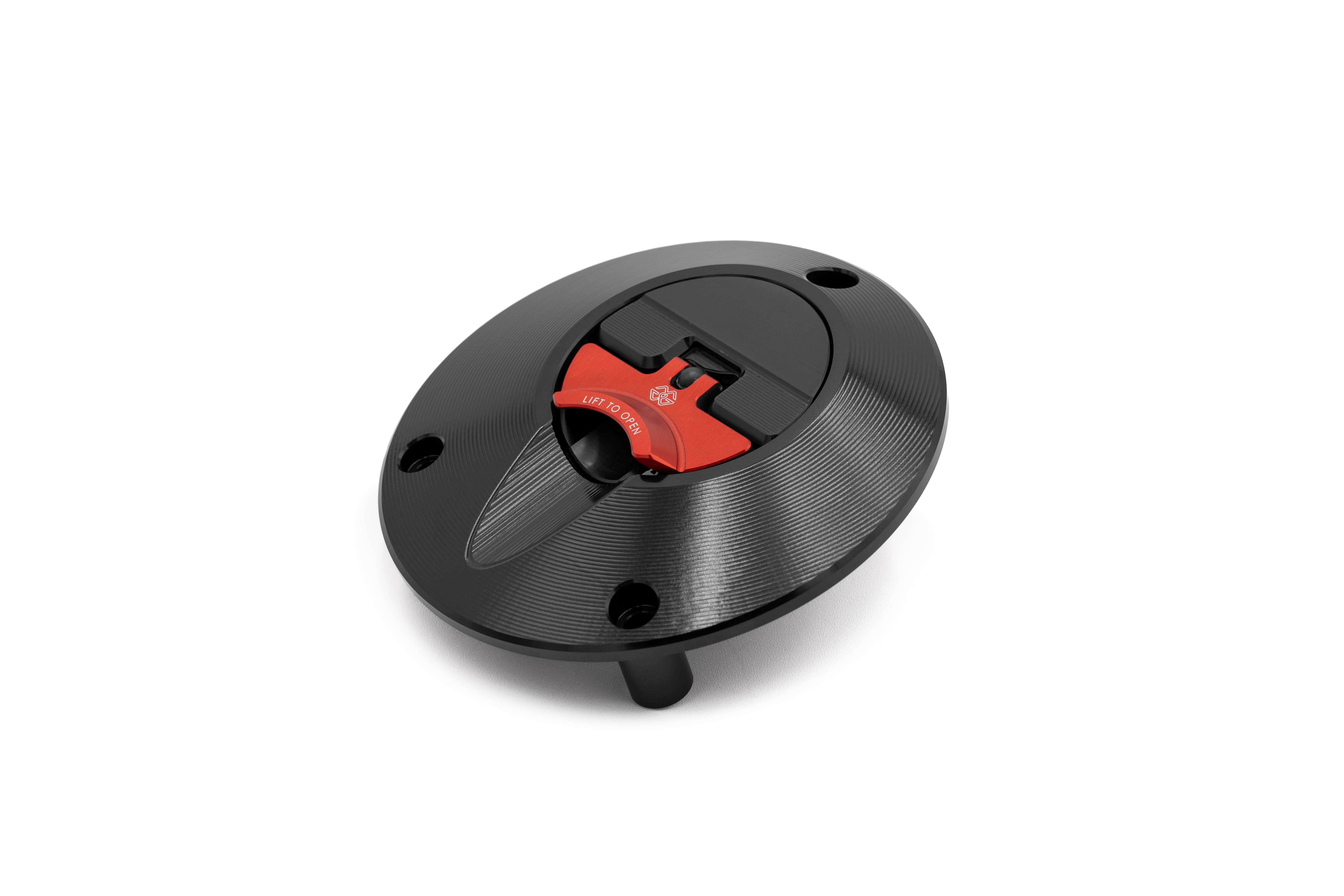 Gilles FCAP2 Qucik-Release Tankdeckel, schwarz/rot, für verschiedene Yamaha-Modelle