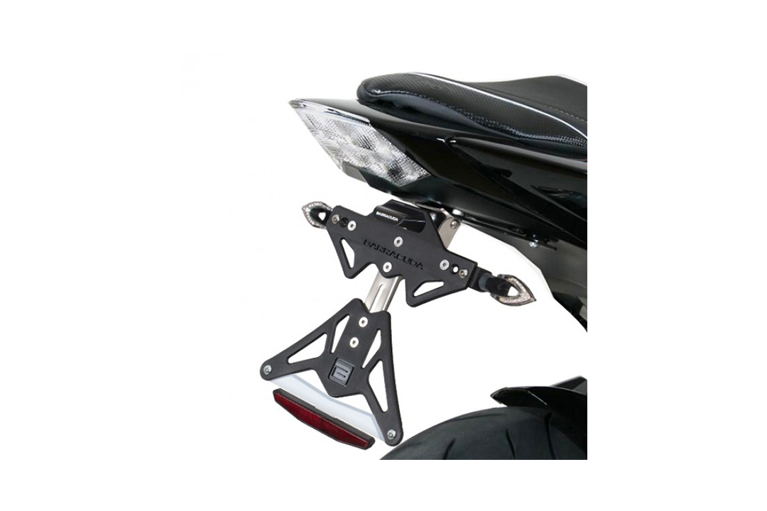 Soporte de matrícula Barracuda para Kawasaki Z1000 2007-2009 / Z750 2007-2014 / Z750R 2011-2015