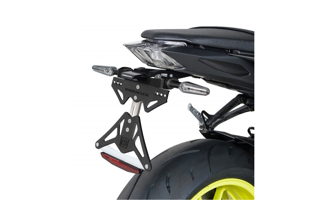 Soporte de matrícula Barracuda para Yamaha MT-09 Año del modelo 2017-2020