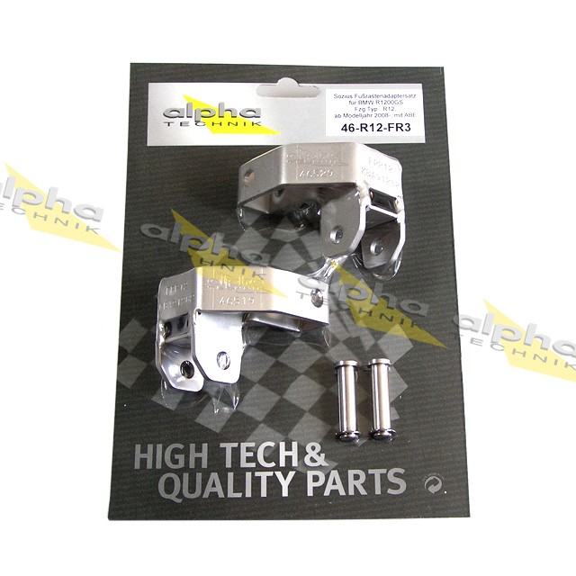 alpha Technik Adaptador de reposapiés para pasajero BMW R1200GS