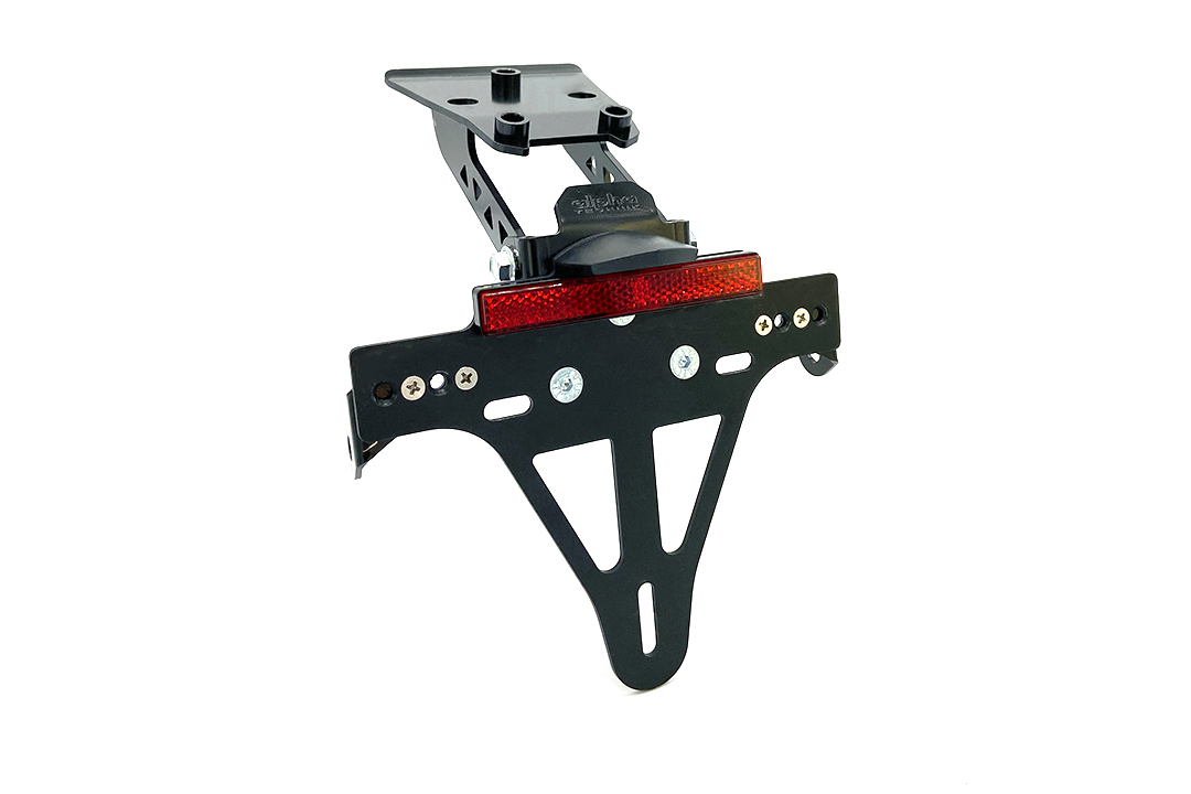 Soporte de matrícula alpha Technik para Honda CB650F, CBR650F; Tipo RC96,RC97; Año de modelo 2017-