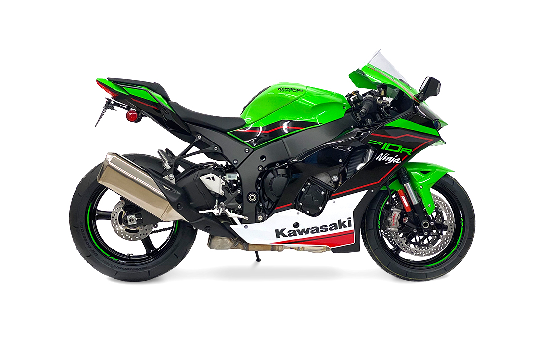 Soporte de matrícula alpha Technik para Kawasaki Ninja ZX-10R a partir del año de modelo 2022-