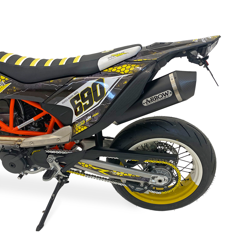 Soporte de matrícula alpha Technik para KTM 690SMC R; Tipo KTM690LC4; Año del modelo 2019-