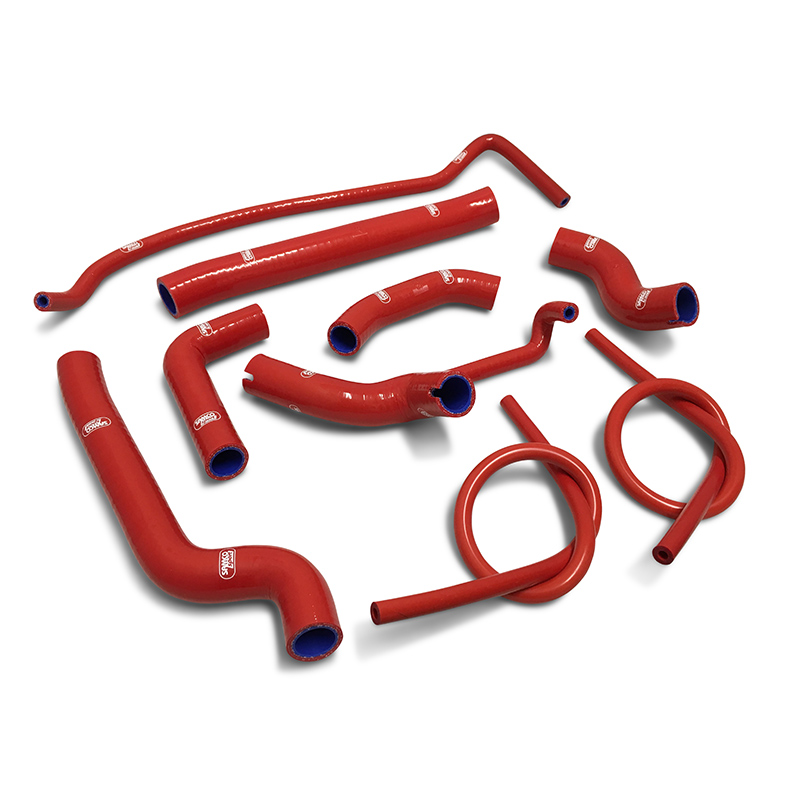 Kit de Mangueras de Silicona SAMCO SPORT, 9 piezas, rojo, para Ducati 939 Supersport (S), 2017-2020 y Supersport 950 (S), 2021-2025