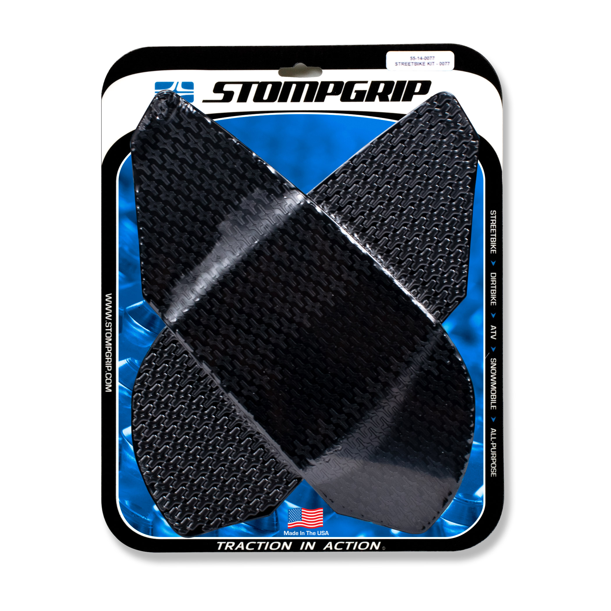 Stompgrip Traction Pads negras, para Triumph, Daytona 675 (R), Street Triple