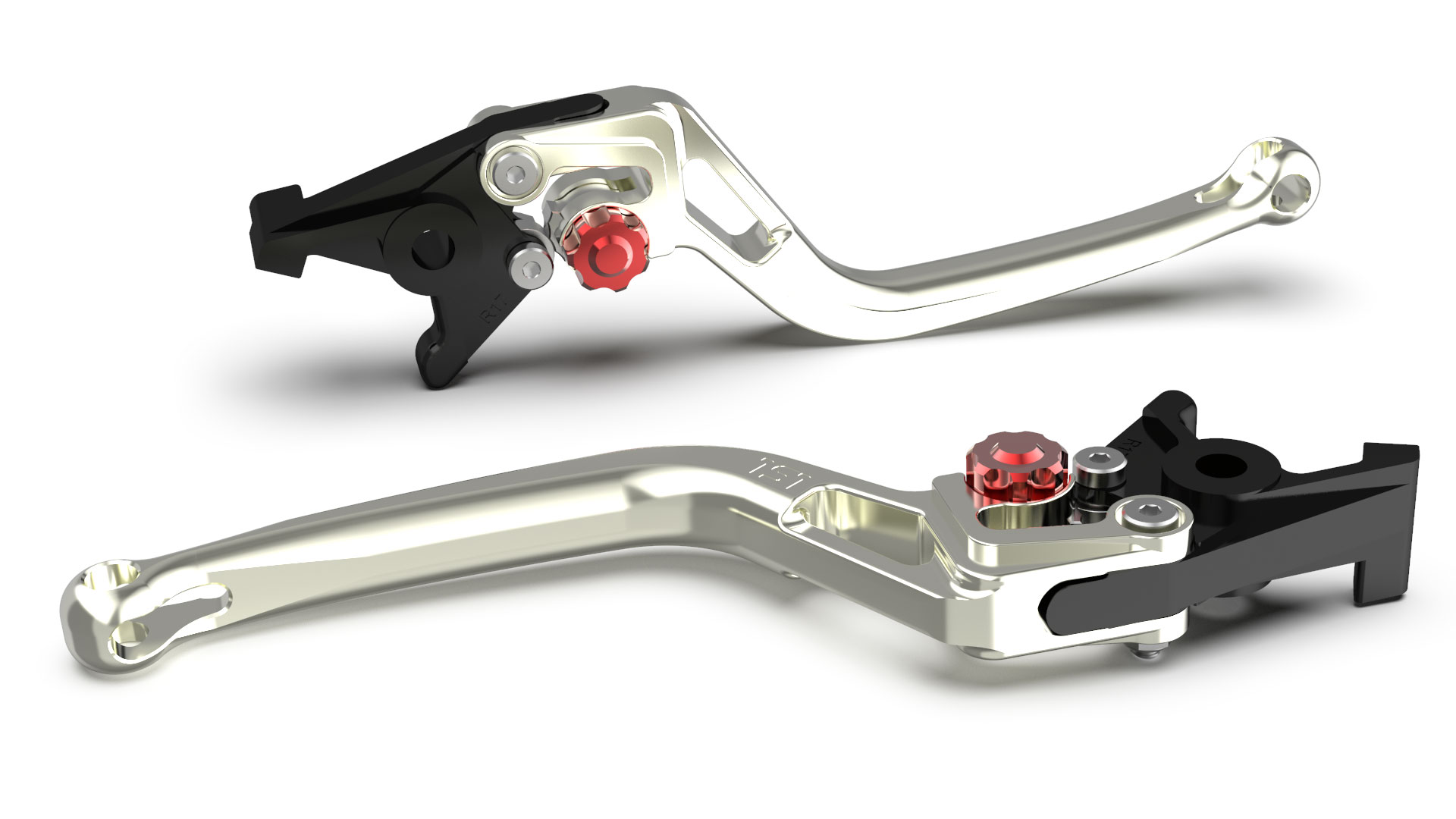 Maneta de freno LSL BOW R82, plateado/rojo