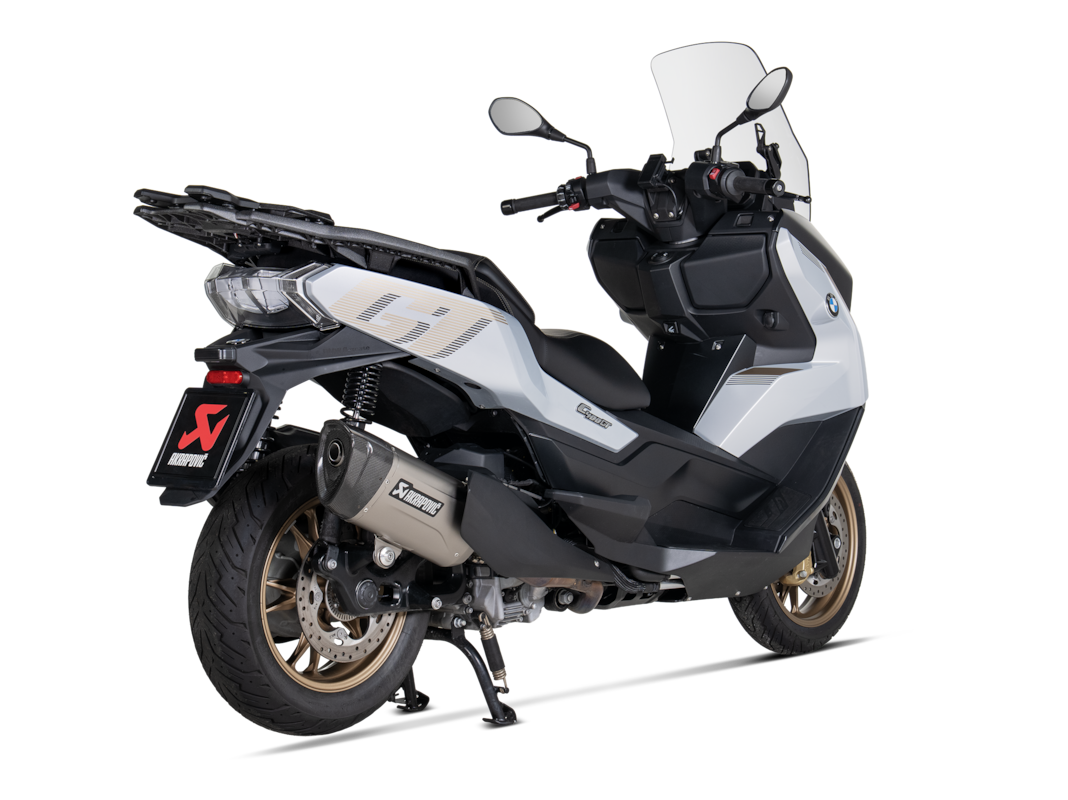 Sistema de escape Akrapovic Slip-On Line (Titanio) para BMW C400X, C400GT, 2025-