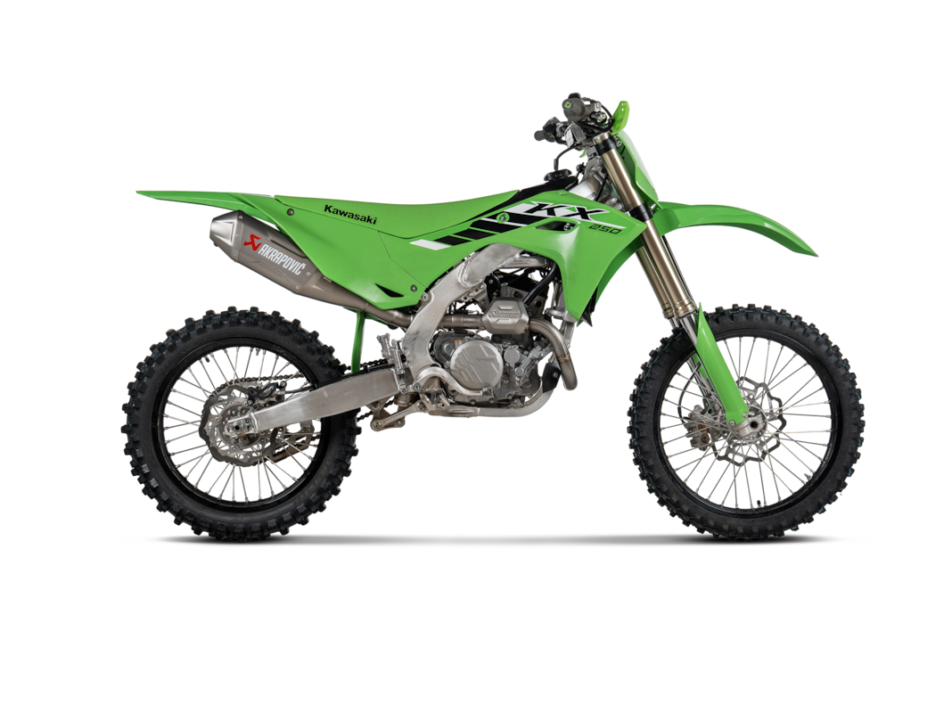 Línea Akrapovic Evolution (Titanio) para Kawasaki KX250, 250X, 2025-