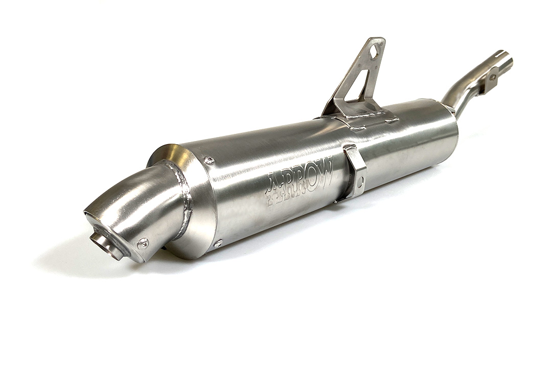 ARROW Escape RACING para Suzuki DR350S año 1990-1995, Acero Inoxidable