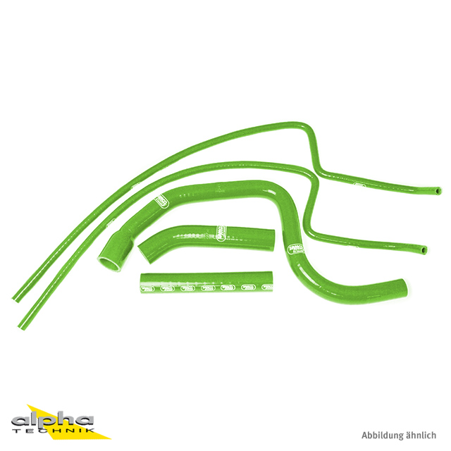 Kit de Mangueras de Silicona SAMCO SPORT Verde para Triumph Speed Triple 1050i Modelo 2011-2015
