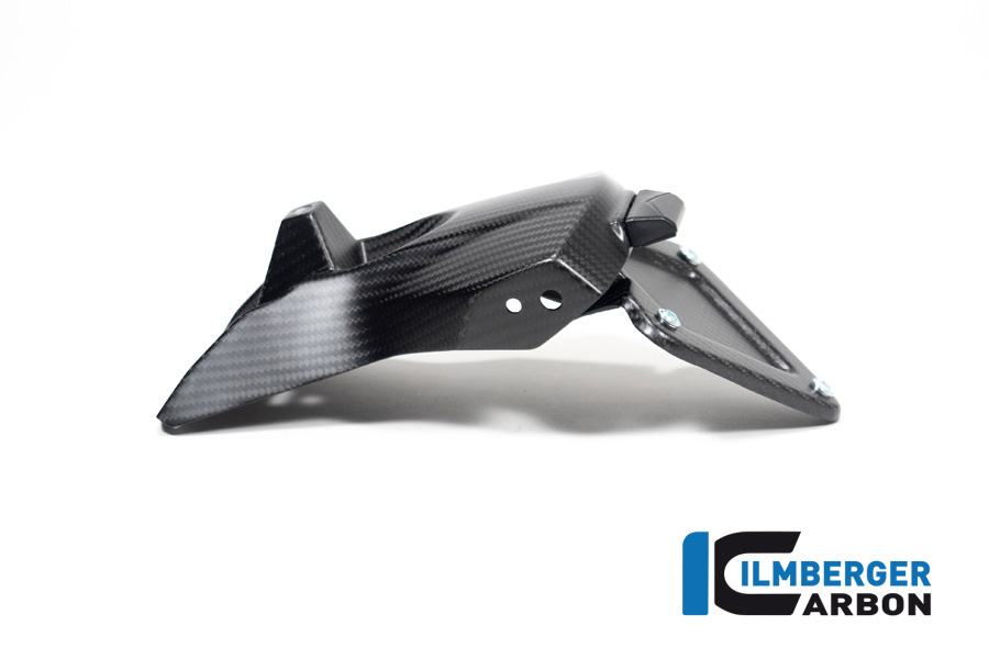 Soporte de matrícula Ilmberger de carbono mate para Aprilia RSV4 / Tuono V4 2021-