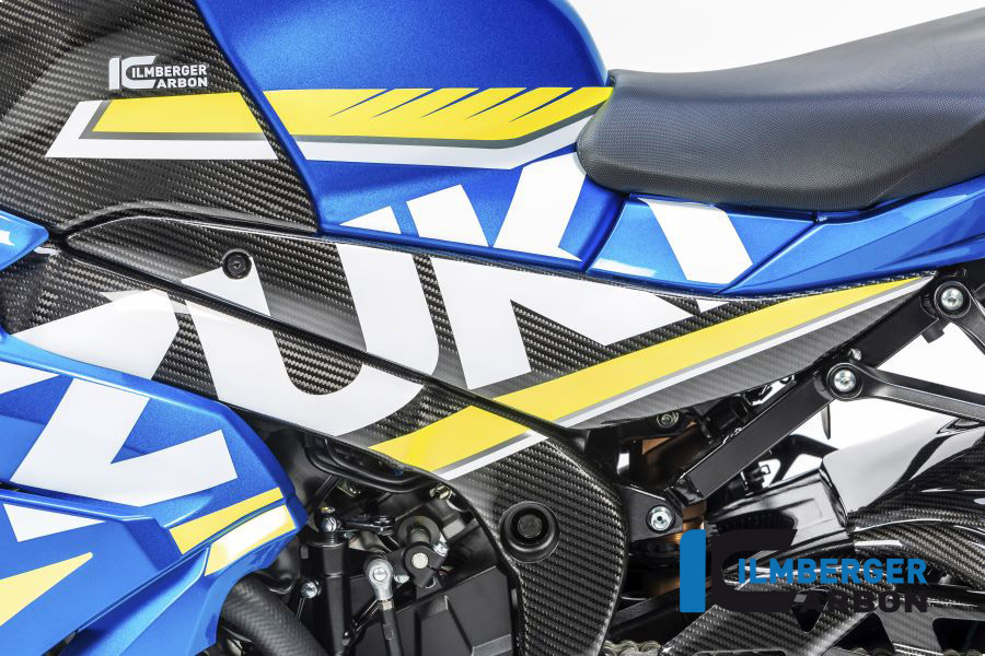 Ilmberger Carbon Cubierta Inferior depósito de gasolinaabdeckung lado izquierdo de Carbono Suzuki GSX-R1000
