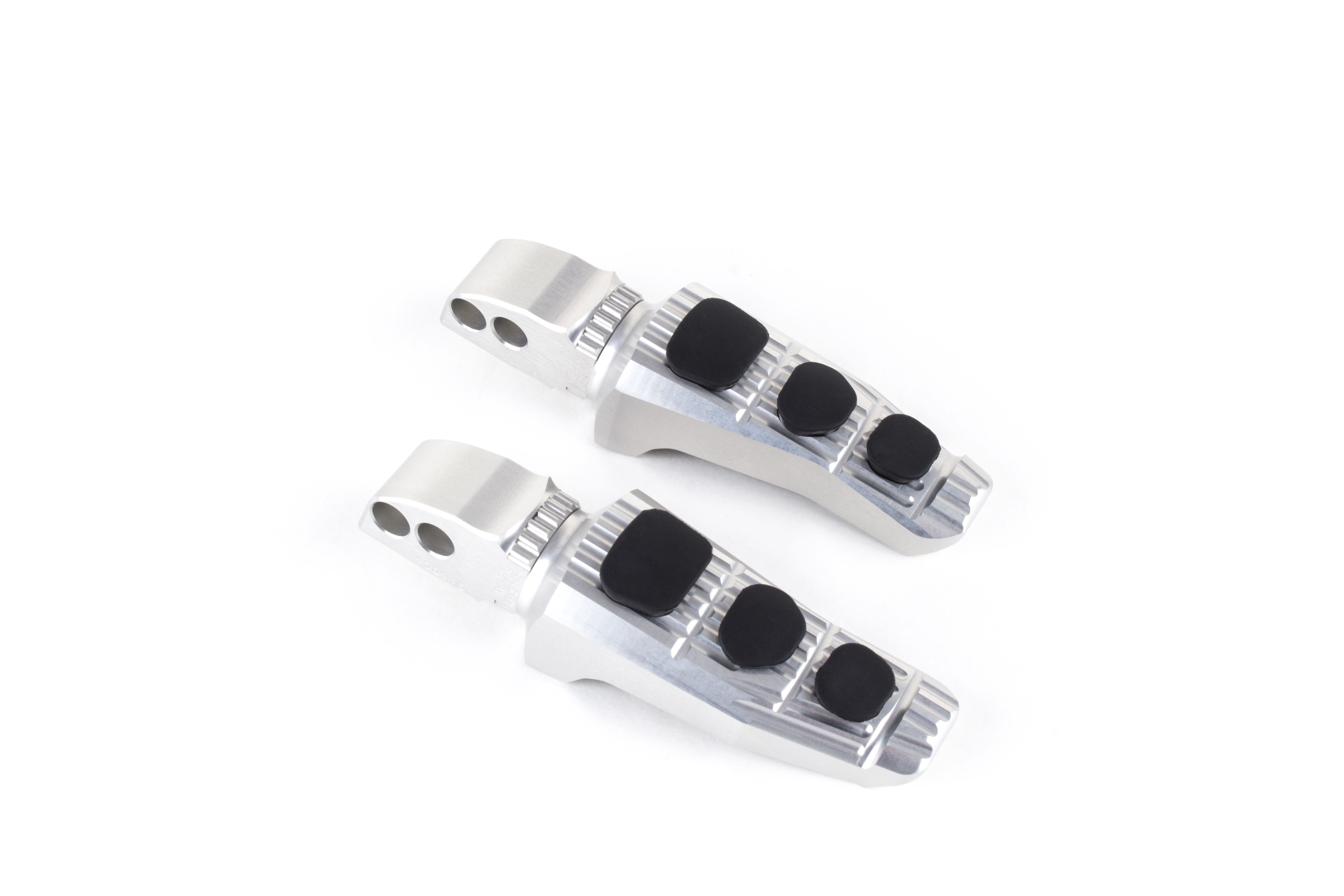 Kit de estriberas de repuesto Gilles Touring, piloto, plata para Yamaha YZF-R1, YZF-R6, R7