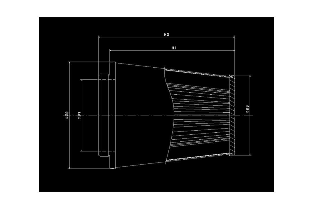 BMC Filtro de aire deportivo universal cónico FBSA00004