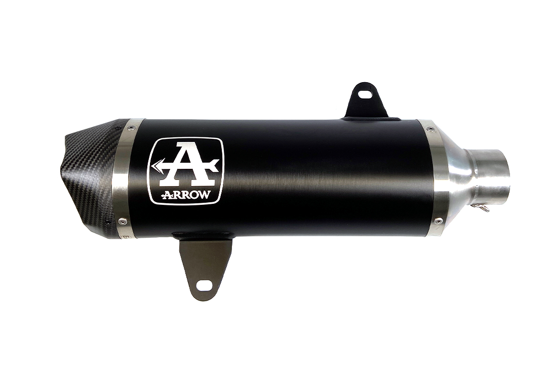 Silenciador ARROW DARK URBAN con tapa de carbono para Yamaha X-Max 300 y Tricity 300 a partir del año modelo 2021-