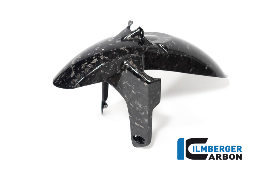 Guardabarros de carbono Ilmberger anterior, delanteroe, Black Diamond Carbon, brillante, BMW R1300GS 2023-