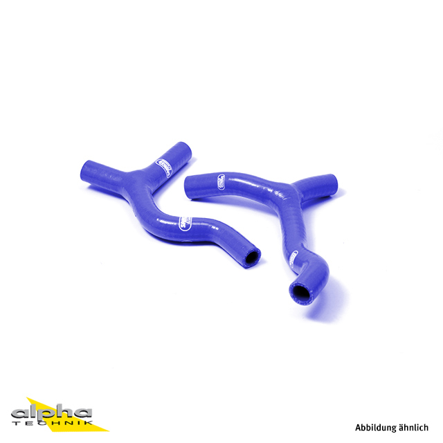 SAMCO SPORT Kit de Mangueras de Silicona Pieza en Y - Diseño de Carrera Azul para KTM 85 SX Husqvarna TC85 Año de Modelo 2013-2017