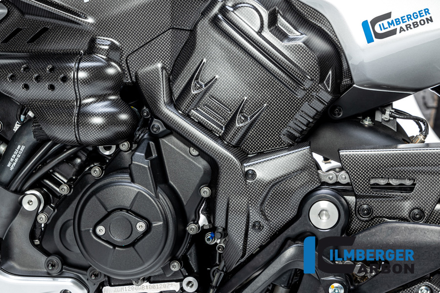 Cubrecadenas de Carbono Ilmberger, mate, Ducati Diavel V4, 2023-