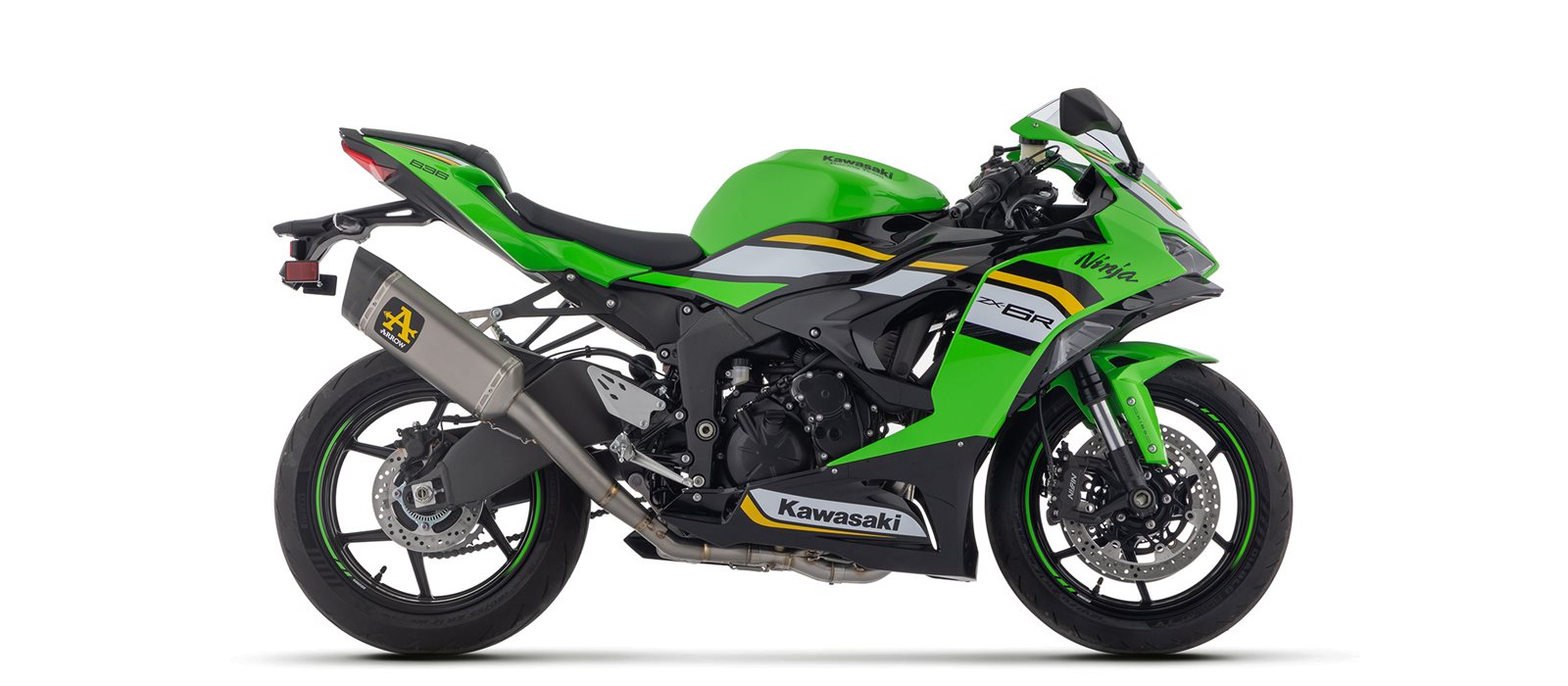 Sistema completo ARROW COMPETITION de acero inoxidable para Kawasaki ZX-6R 636, 2024-