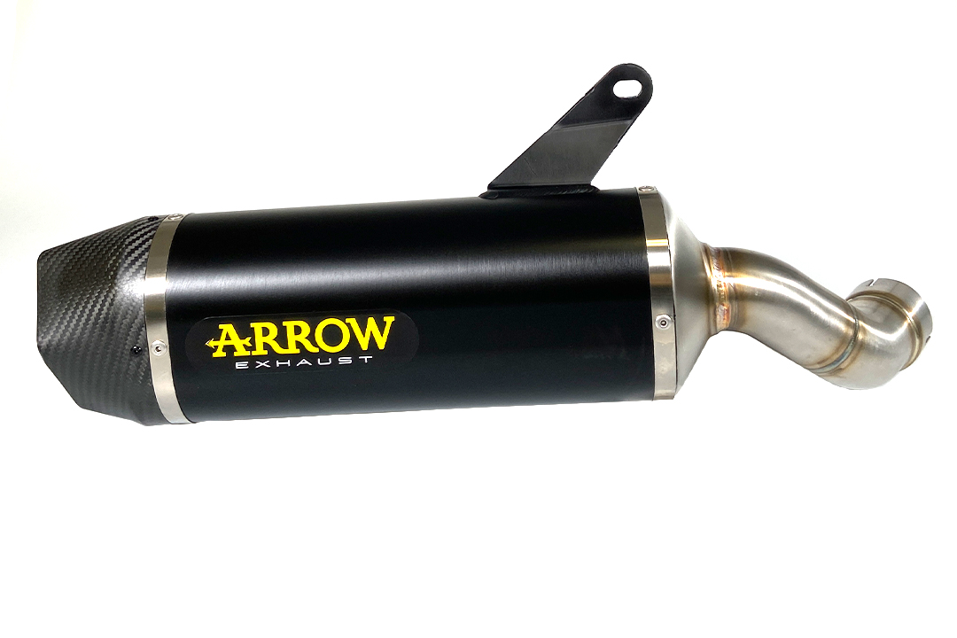 ARROW Escape DARK INDY RACE Aluminio negro para Kawasaki Ninja 1000SX Año de modelo 2020-
