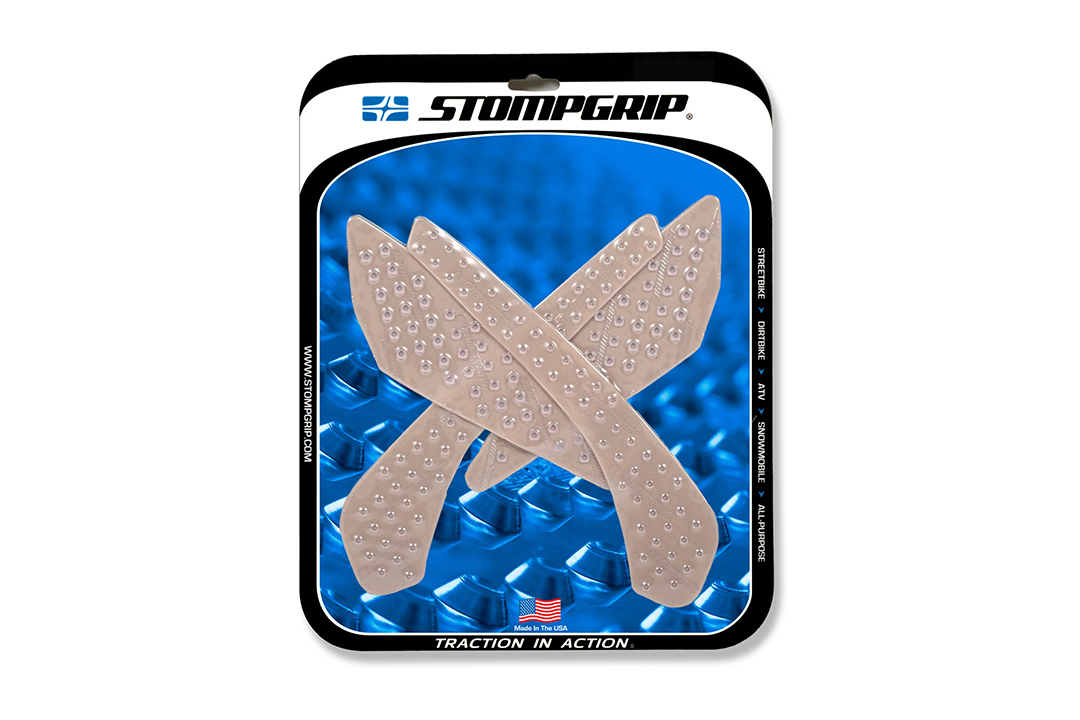 Stompgrip Traction Pads transparentes, para Suzuki GSXS750, desde 2018-22