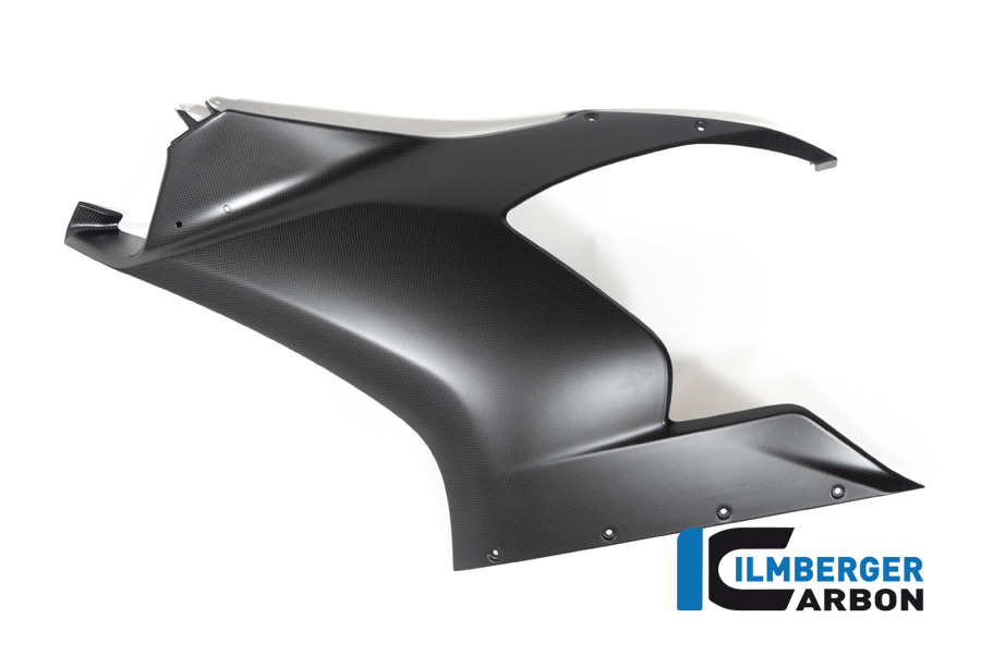 Panel lateral de carenado de carbono Ilmberger preparado para winglet lado izquierdo, mate, Ducati Panigale V2 2020-
