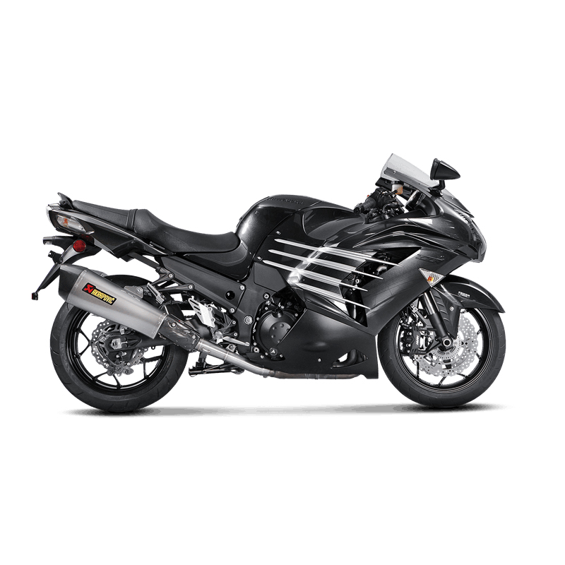 Línea Slip-On Akrapovic (Titanio) Escape para Kawasaki ZZR 1400, ZX14R 2012-2020