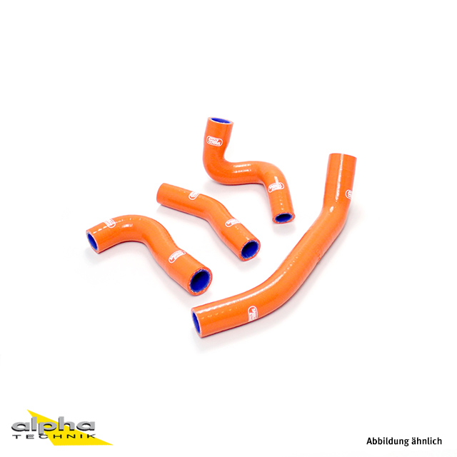 Kit de mangueras de silicona SAMCO SPORT naranja para KTM 390 Duke modelo año 2013-2016