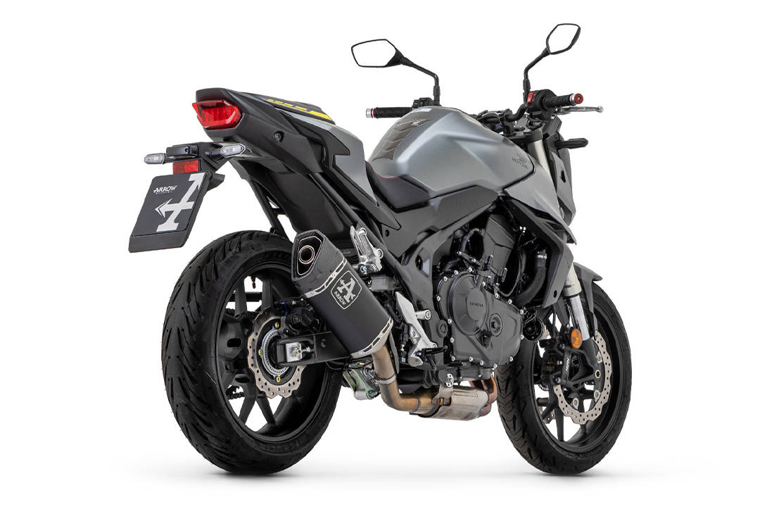 ARROW PISTA DARK Slip-On de Titanio para Honda CB750 Hornet Año del modelo 2023-