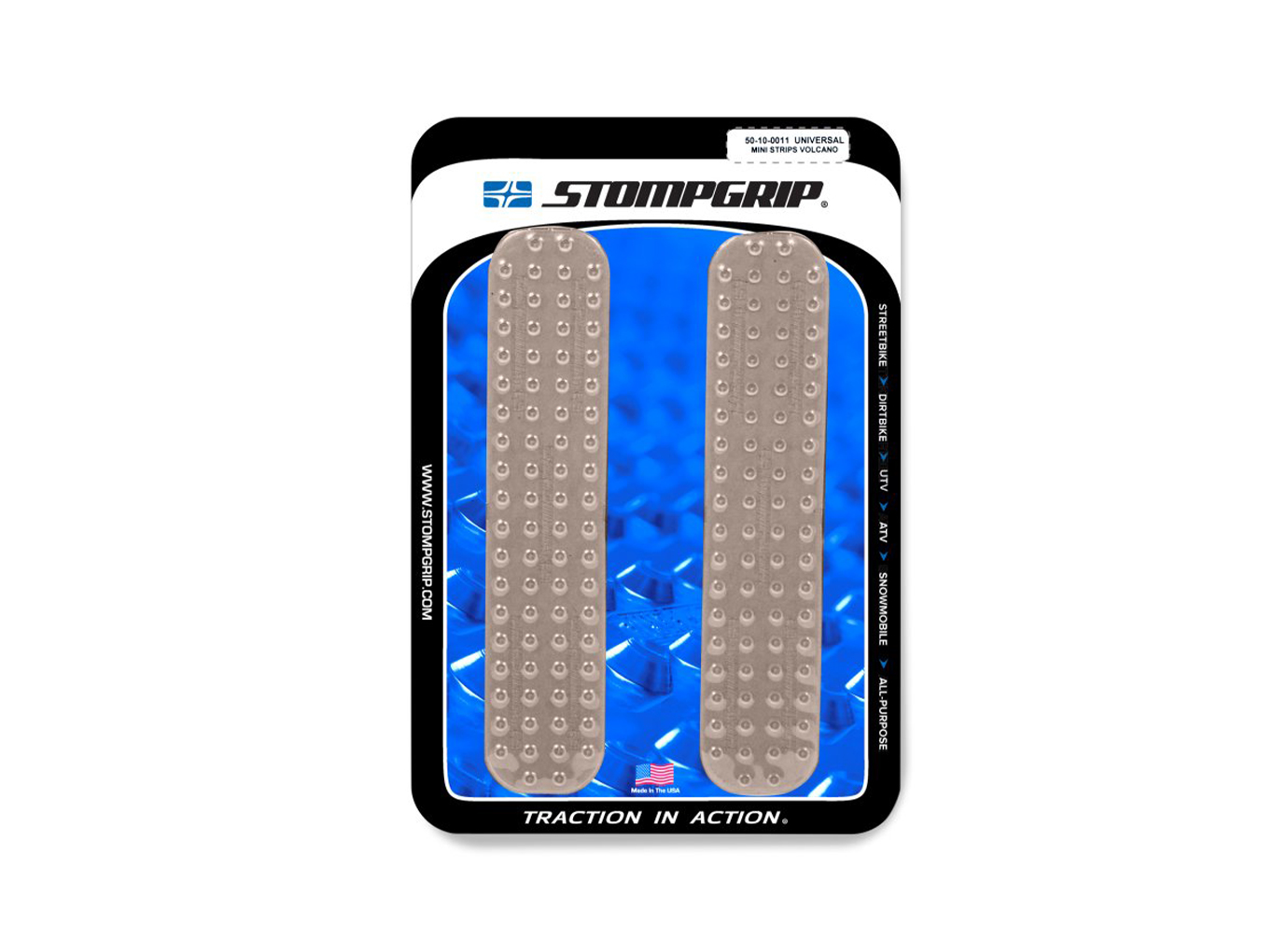 Stompgrip Universal Pad de tira chasis transparente, Volcano