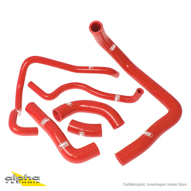 Kit de mangueras de silicona SAMCO SPORT rojo para Kawasaki ZX10R años 2008-2010