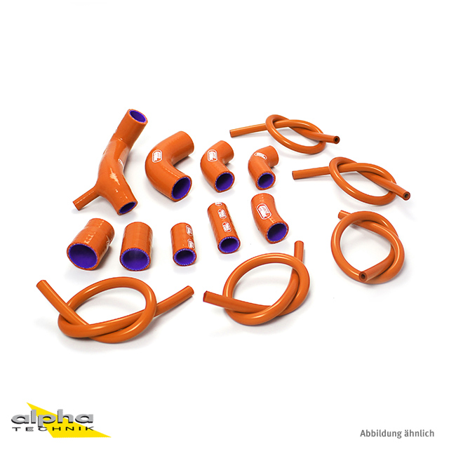 Kit de mangueras de silicona SAMCO SPORT naranja para Ducati Desmosedici RR año de modelo 2008
