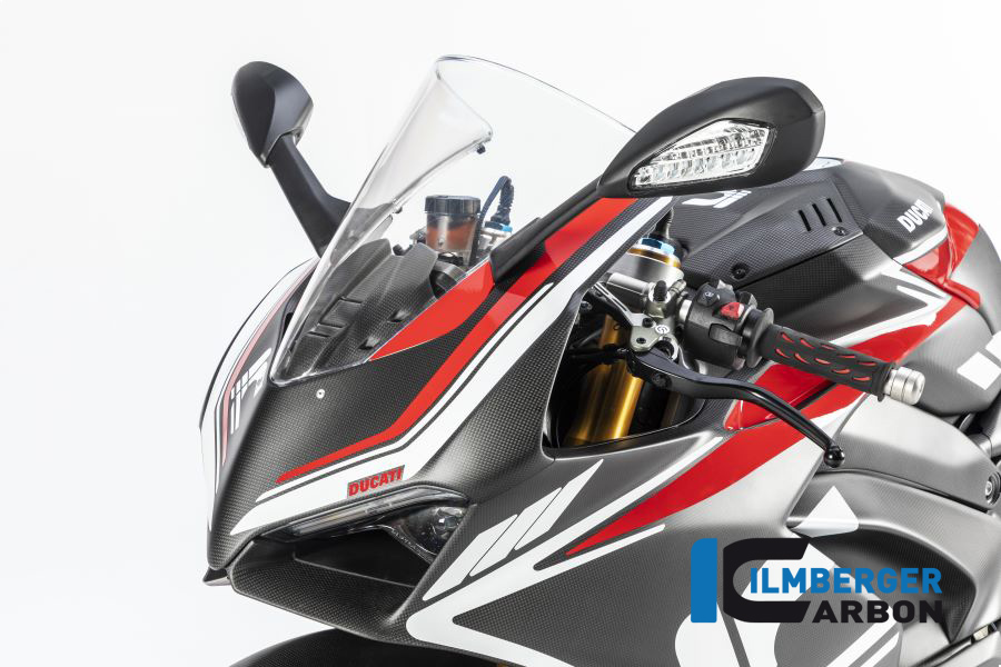 Parte de Carenadoarriba de Carbono Ilmberger Mate para Ducati Panigale V4 / V4S a partir de 2018