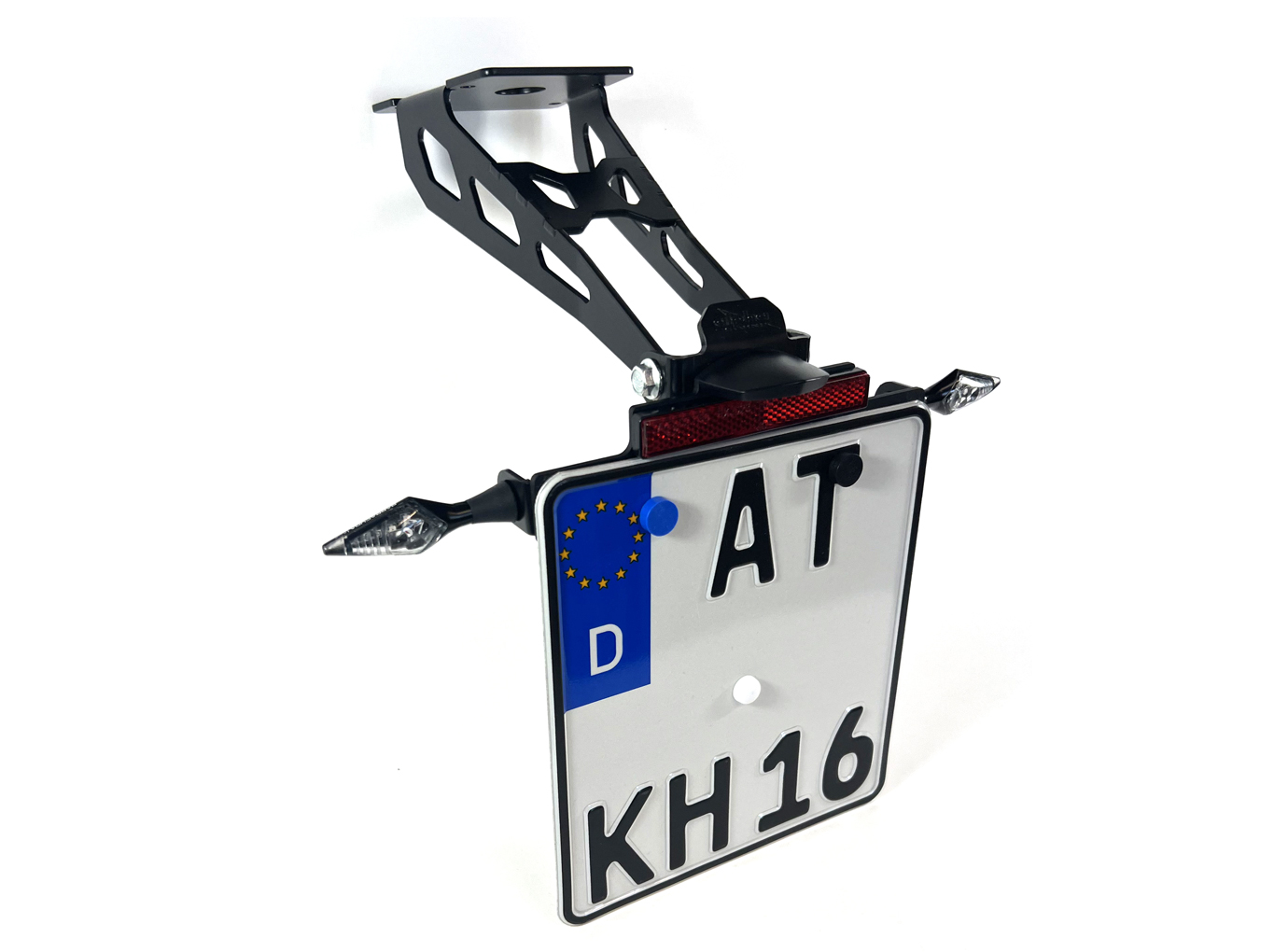 Soporte de matrícula alpha Technik para KTM 125 Duke / 390 Duke a partir del año de modelo 2024-, Tipo: KTM IS DK