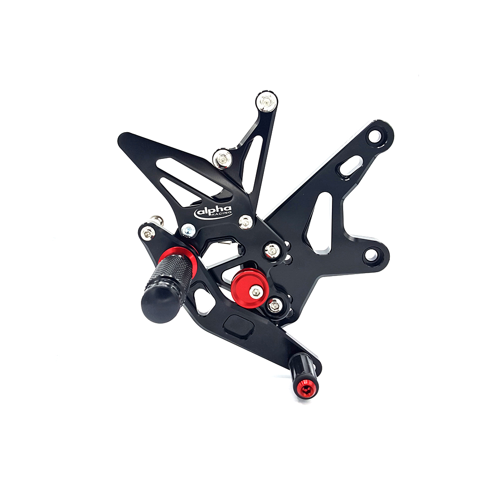 >TRACK< Sistema de reposapiés negro Kawasaki Ninja 400 a partir de 2018 / Z400 a partir de 2019 ABE