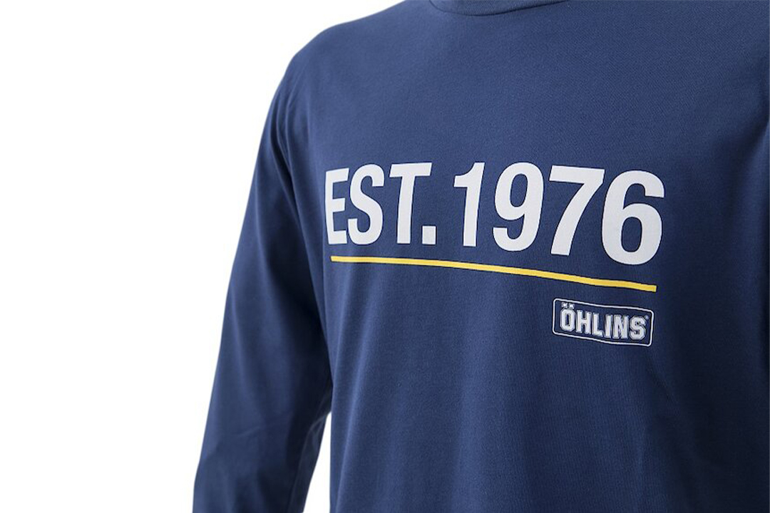 Camiseta Öhlins Original de Manga Larga Azul Talla M