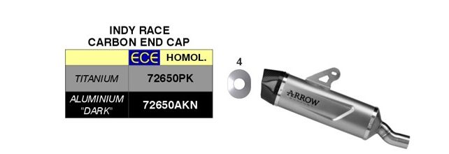 Escape ARROW INDY RACE EVO Titanio para QJ-Motor SRT 800 Año del modelo 2023-