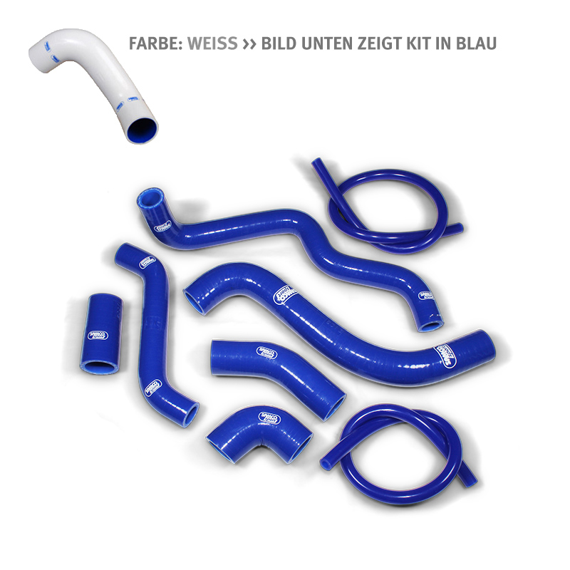 Kit de mangueras de silicona SAMCO SPORT blanco para Aprilia RSV1000 RSV1000 Tuono año de modelo 1998-2005