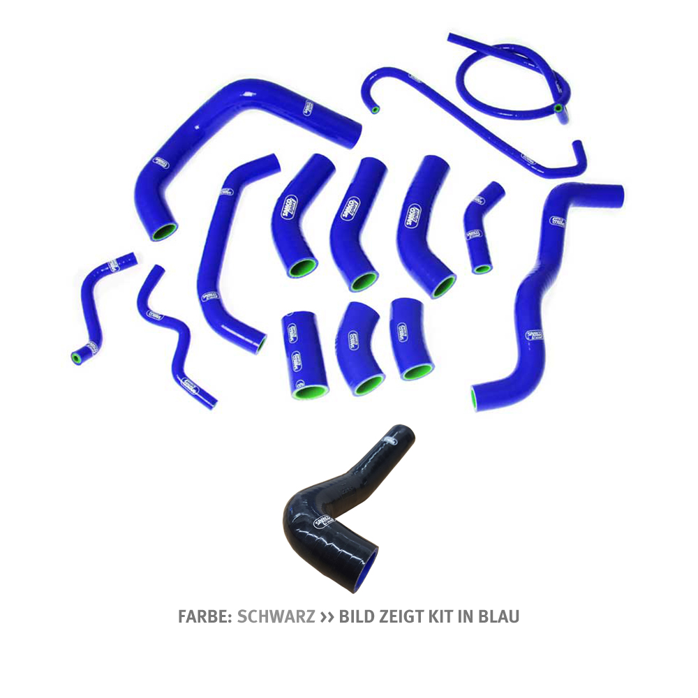 Kit de Mangueras de Silicona SAMCO SPORT negro para Honda CBR1000RR Año del Modelo 2006-2007