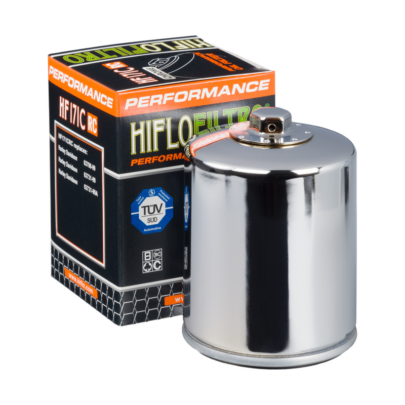 HIFLO filtro de aceite HF171CRC para diversos modelos de Harley Davidson con kit aro tórí