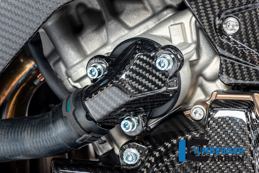 Ilmberger Carbon cubierta del tapón de la bomba de agua, BMW S1000RR 2019- , M1000RR 2020-, M1000R 2023-