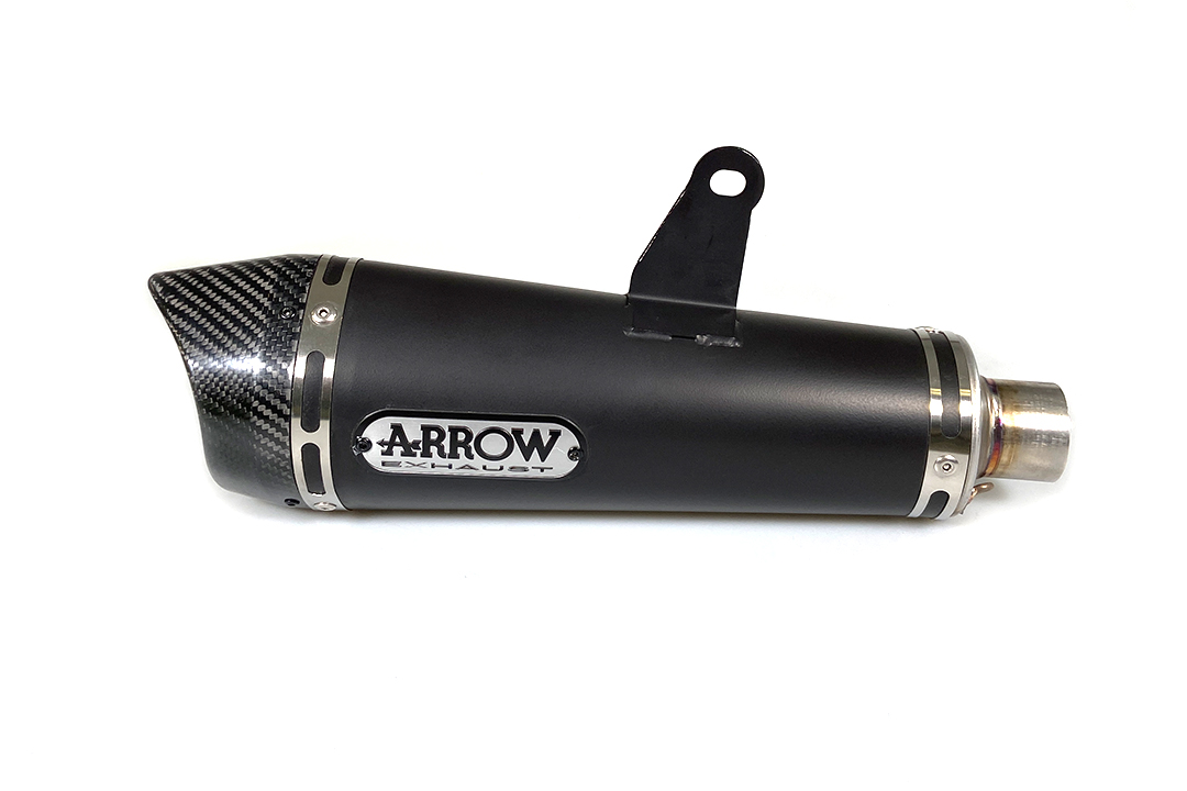 Silenciador final ARROW DARK X-KONE con tapa de carbono para Honda CB125F año del modelo 2015-2016