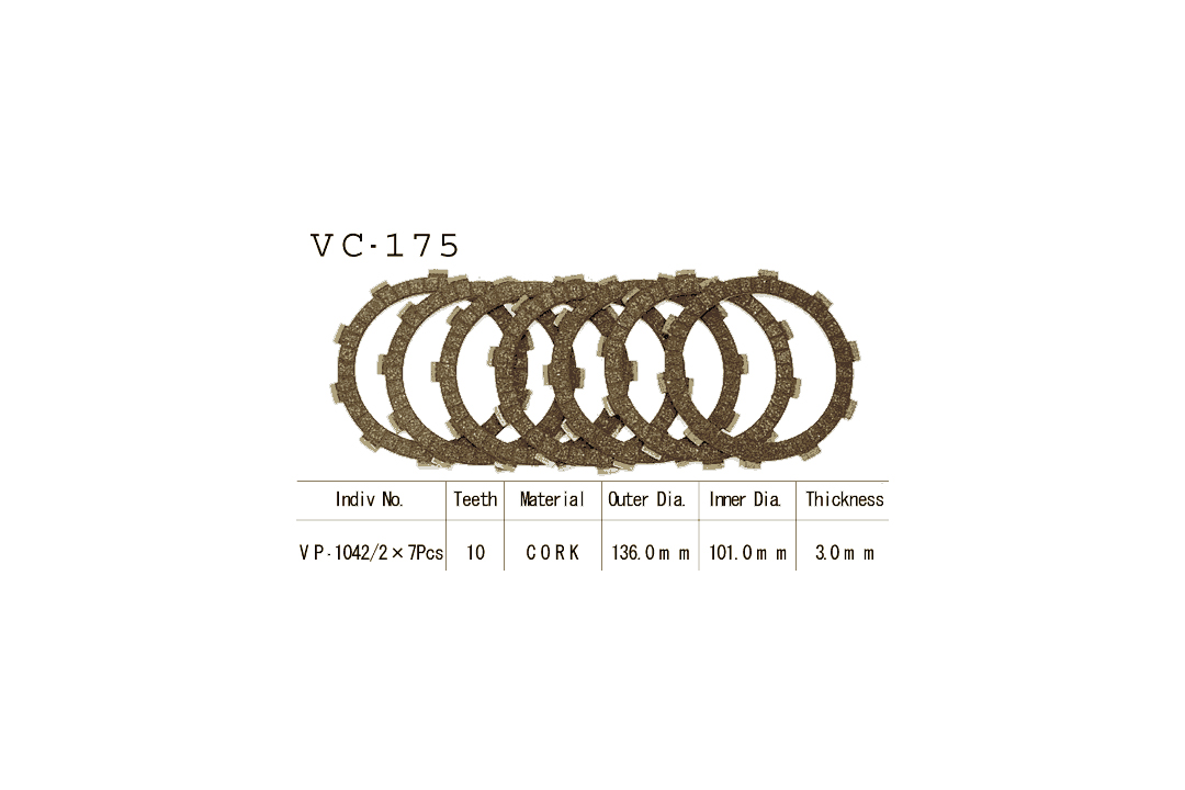 Vesrah disco de embraguen-Kit Honda CR125/250R