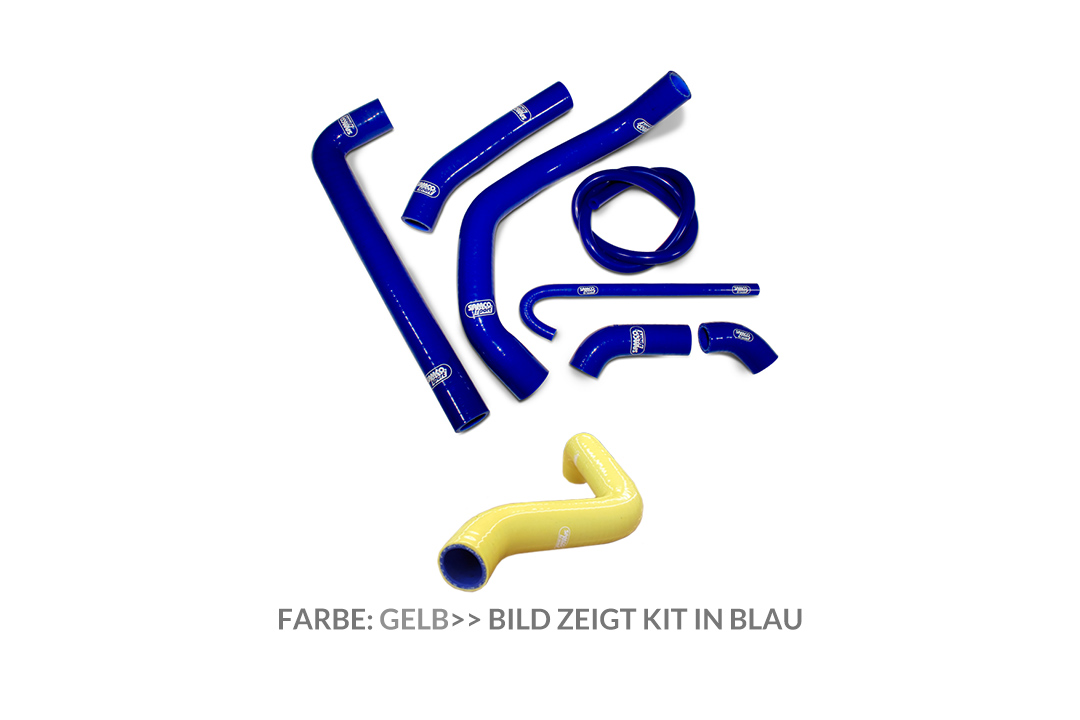Samco Sport kit de mangueras de radiador radiador amarillo para Ducati Panigale 899 (R), Panigale 1199 (S / R / Superleggera), Panigale 1299 (S / R) , 959 Panigale, Panigale V2 955 (S)