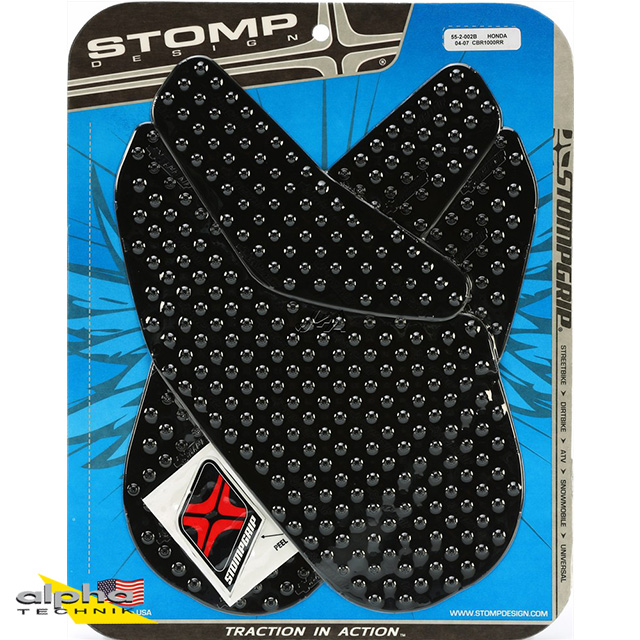 Stompgrip negro, Volcano, para Honda CBR1000RR, 2004-2007