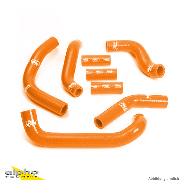 Kit de Mangueras de Silicona SAMCO SPORT Naranja para Suzuki GSXR750W GSXR1100W Año del modelo 1992-1998