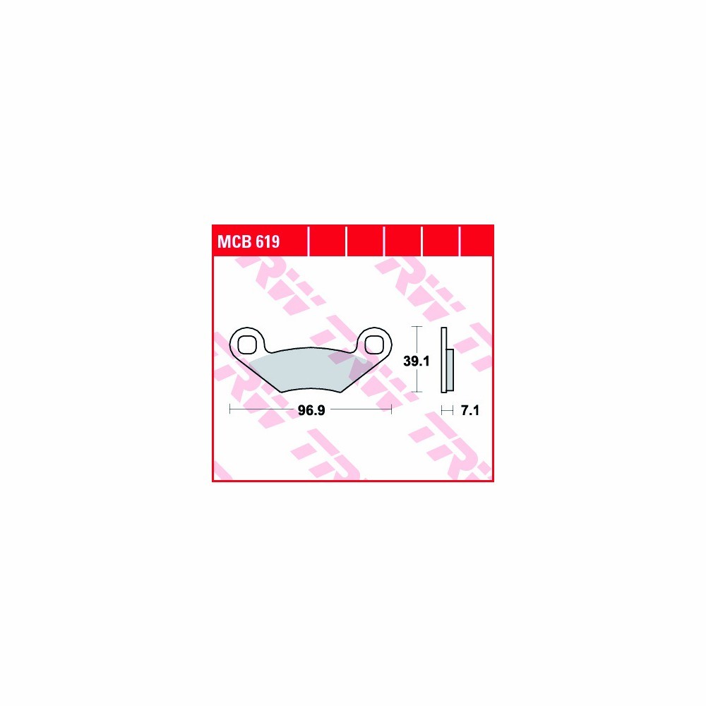 Juego de pastillas del freno TRW Allround MCB619