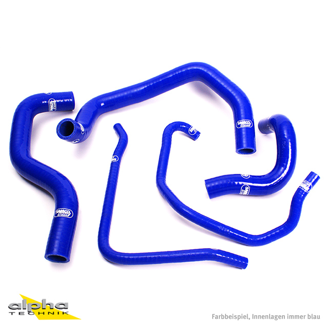 Kit de mangueras de silicona SAMCO SPORT azul para Kawasaki ZX6R ZX6RR año de modelo 2003-2004