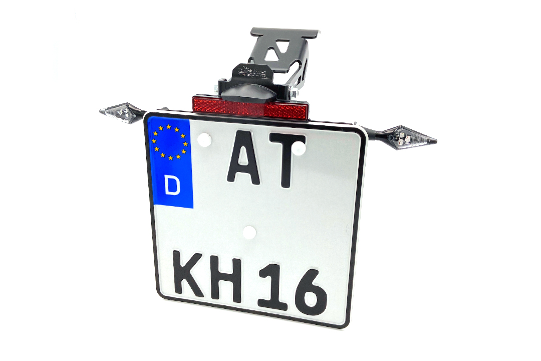 Soporte de matrícula alpha Technik para Honda CRF300L / CRF300LA Rally, Tipo ND16, Año de modelo 2021-